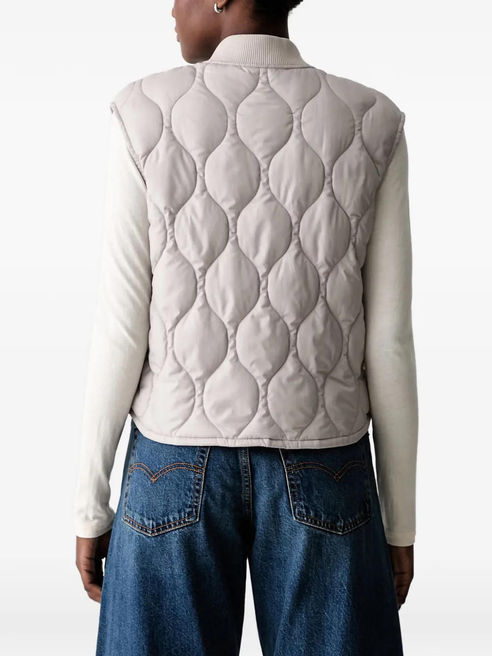 Marc O'Polo quilted gilet Grijs