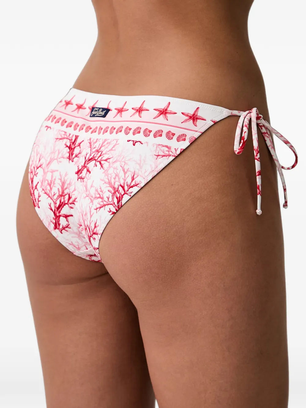 MC2 Saint Barth Virgo bikinislip met print en gestrikte zijkanten Wit