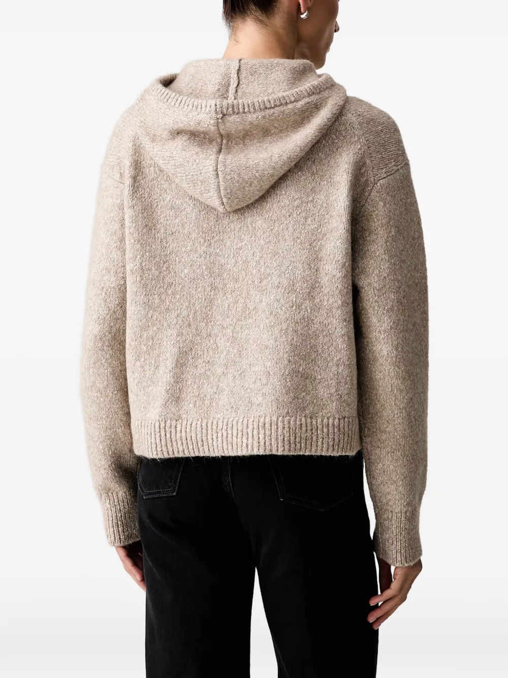 Marc O'Polo Gebreide hoodie Beige