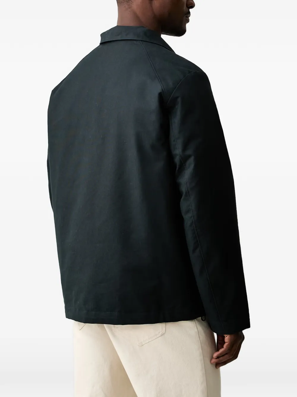 Marc O'Polo Jack met raglan mouwen en hoge hals Zwart