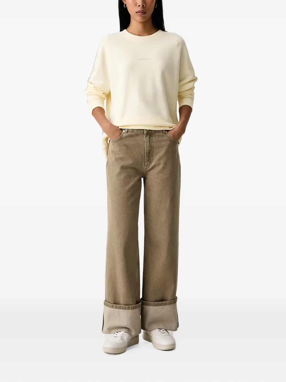 Marc O'Polo raglan-sleeve sweatshirt Geel