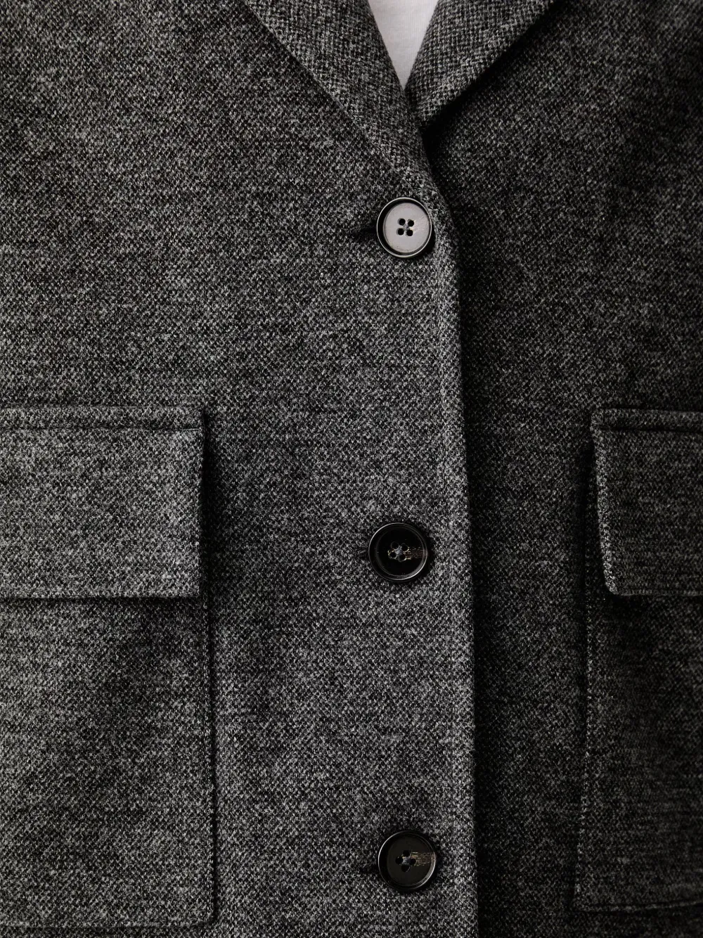 Marc O'Polo button-up flap-pocket jacket Grijs