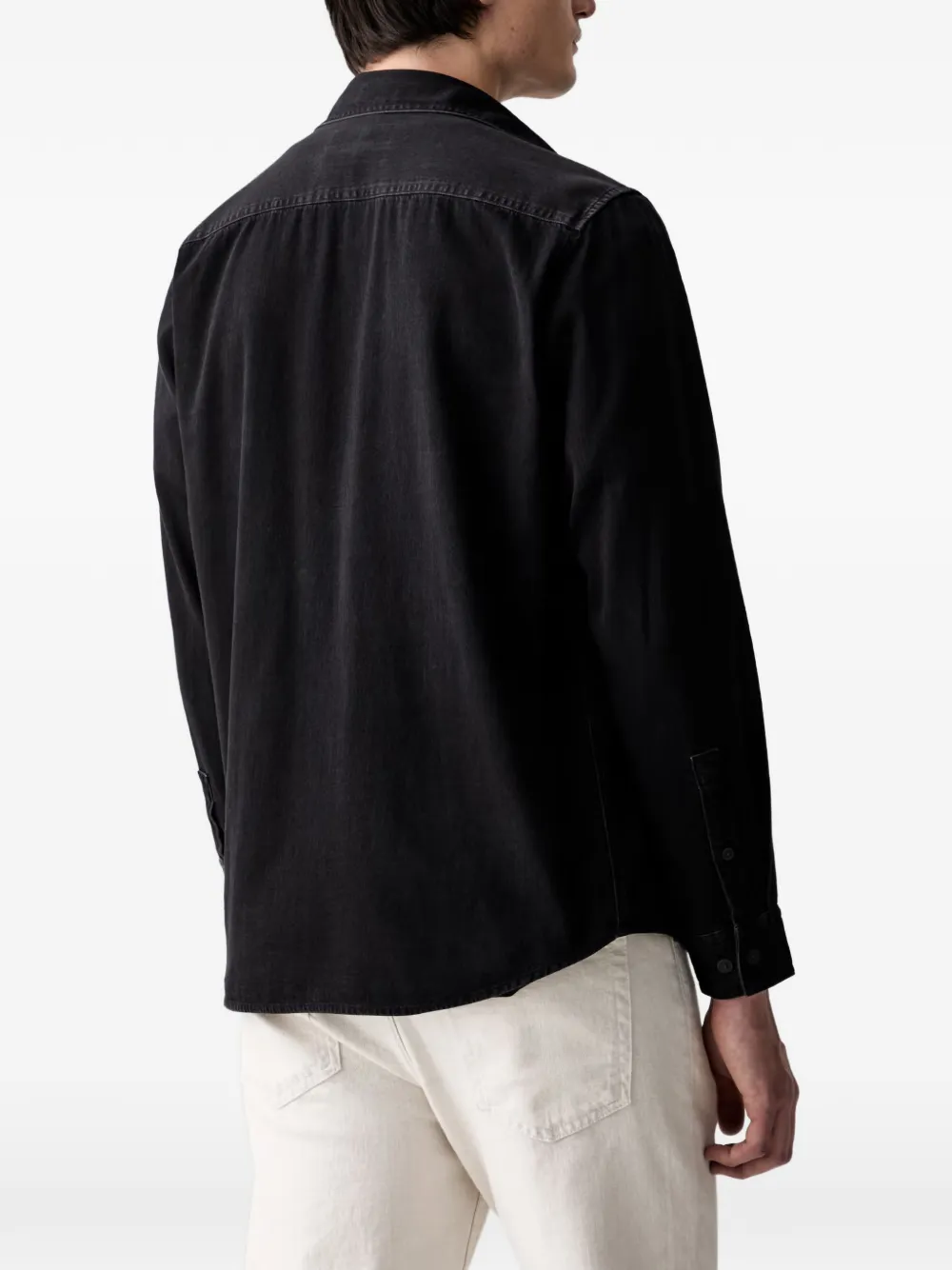 Marc O'Polo patch-pocket denim shirt Zwart