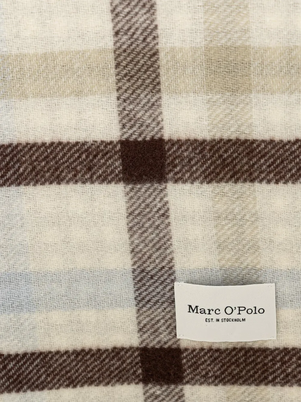 Marc O'Polo Geruite sjaal Beige