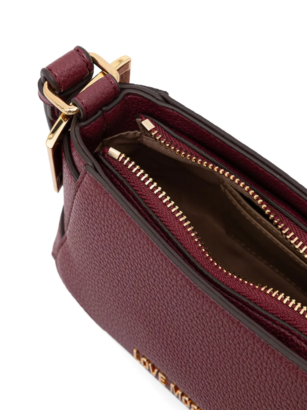 Love Moschino Crossbodytas met logoplakkaat Rood