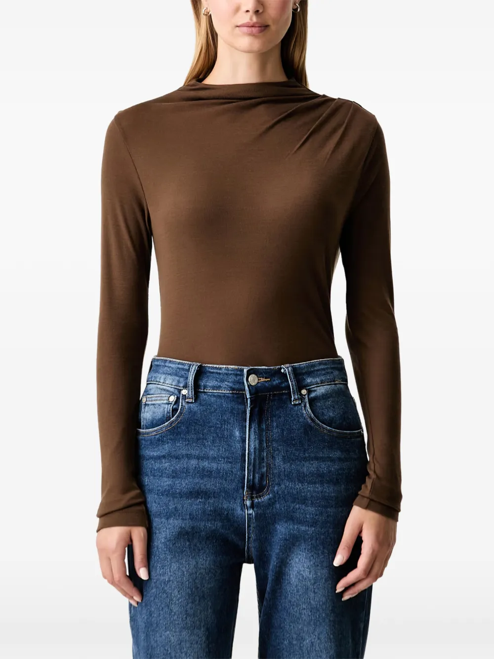 Marc O'Polo draped long-sleeve T-shirt