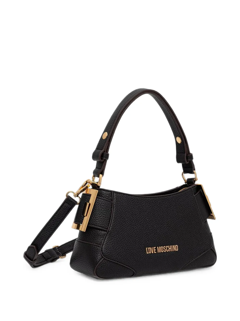 Love Moschino Schoudertas met logo Zwart