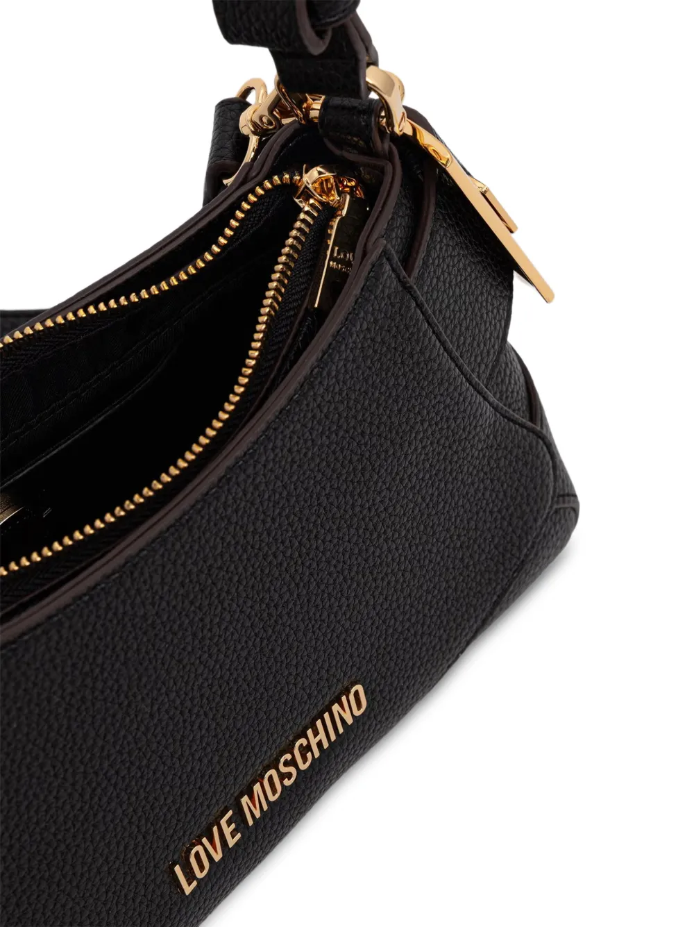 Love Moschino Schoudertas met logo Zwart