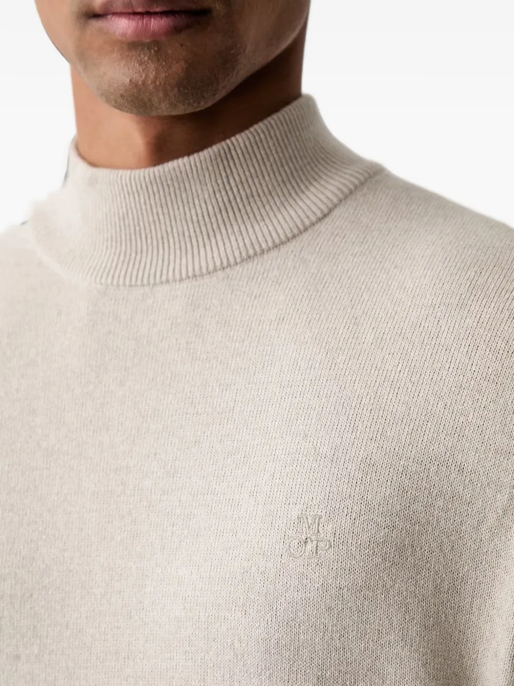 Marc O'Polo Trui met hoge hals Beige
