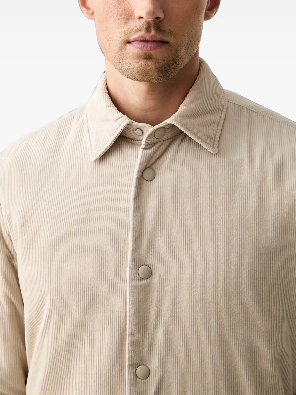 Marc O'Polo Ribfluweel shirtjack Beige