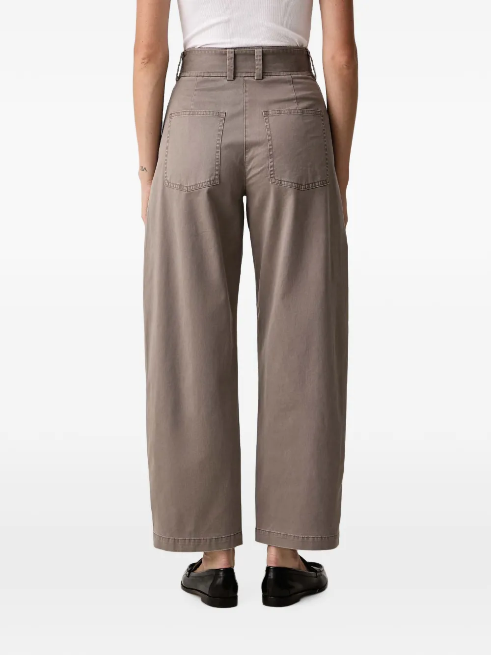 Marc O'Polo Broek met wijde pijpen Grijs