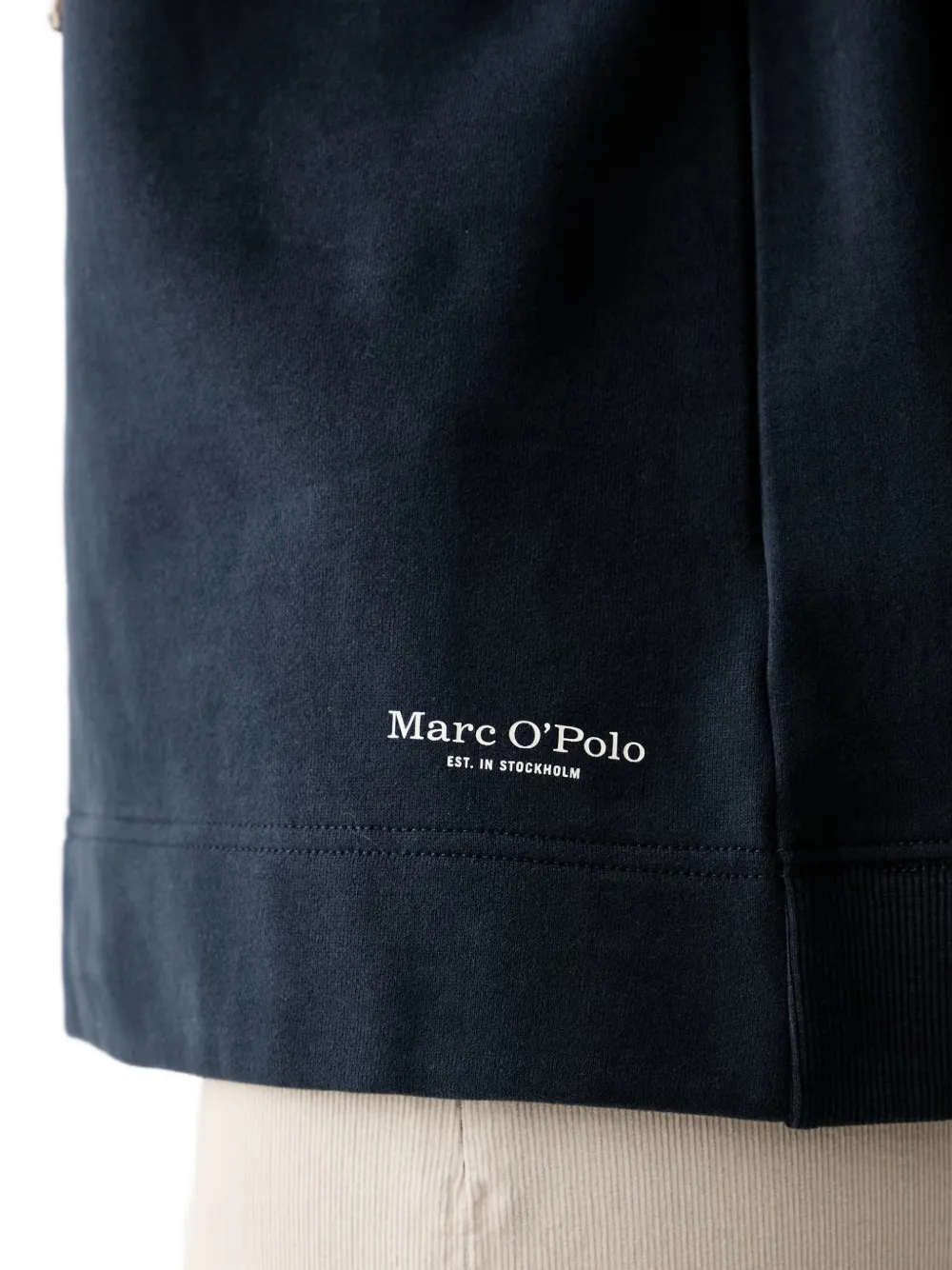 Marc O'Polo Hoodie met logoprint Blauw