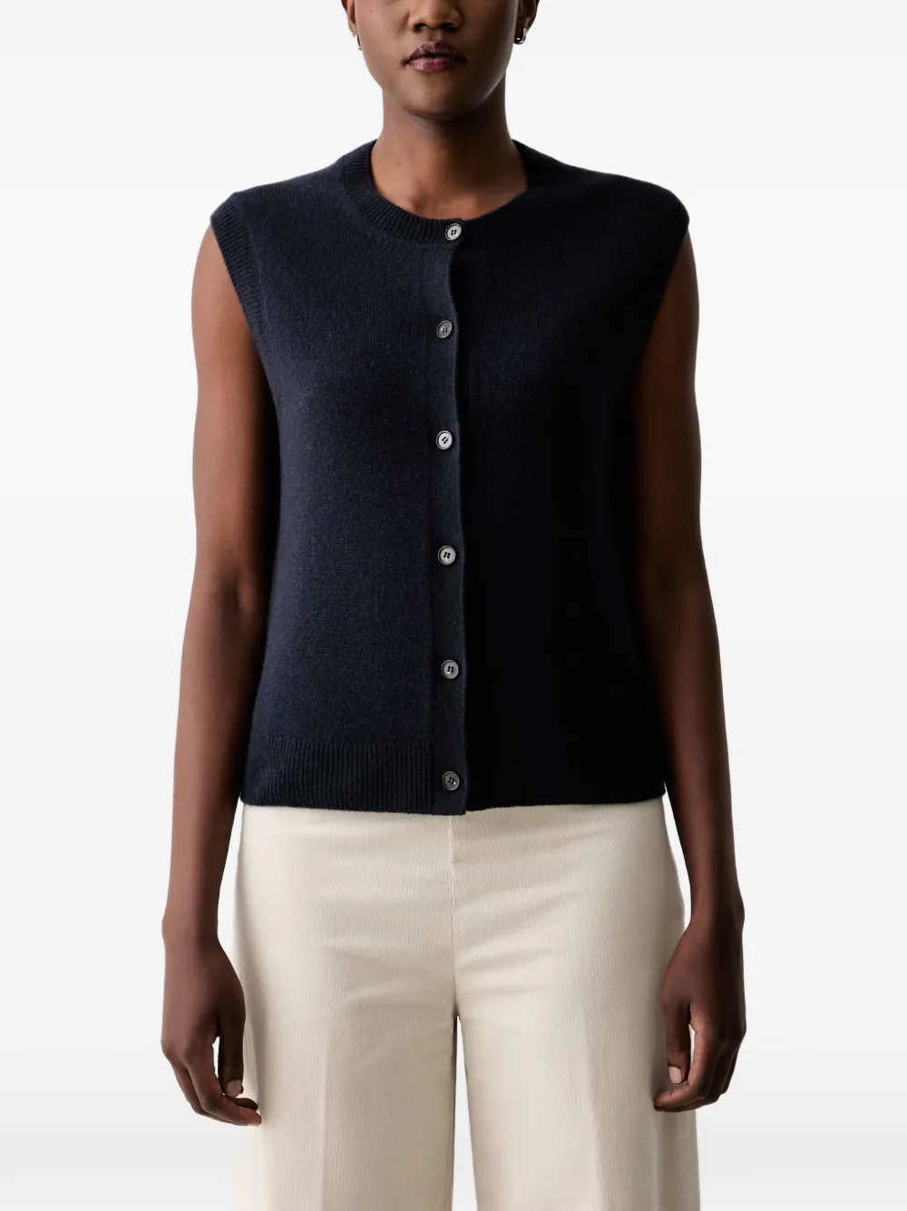 Marc O'Polo sleeveless button-up cardigan