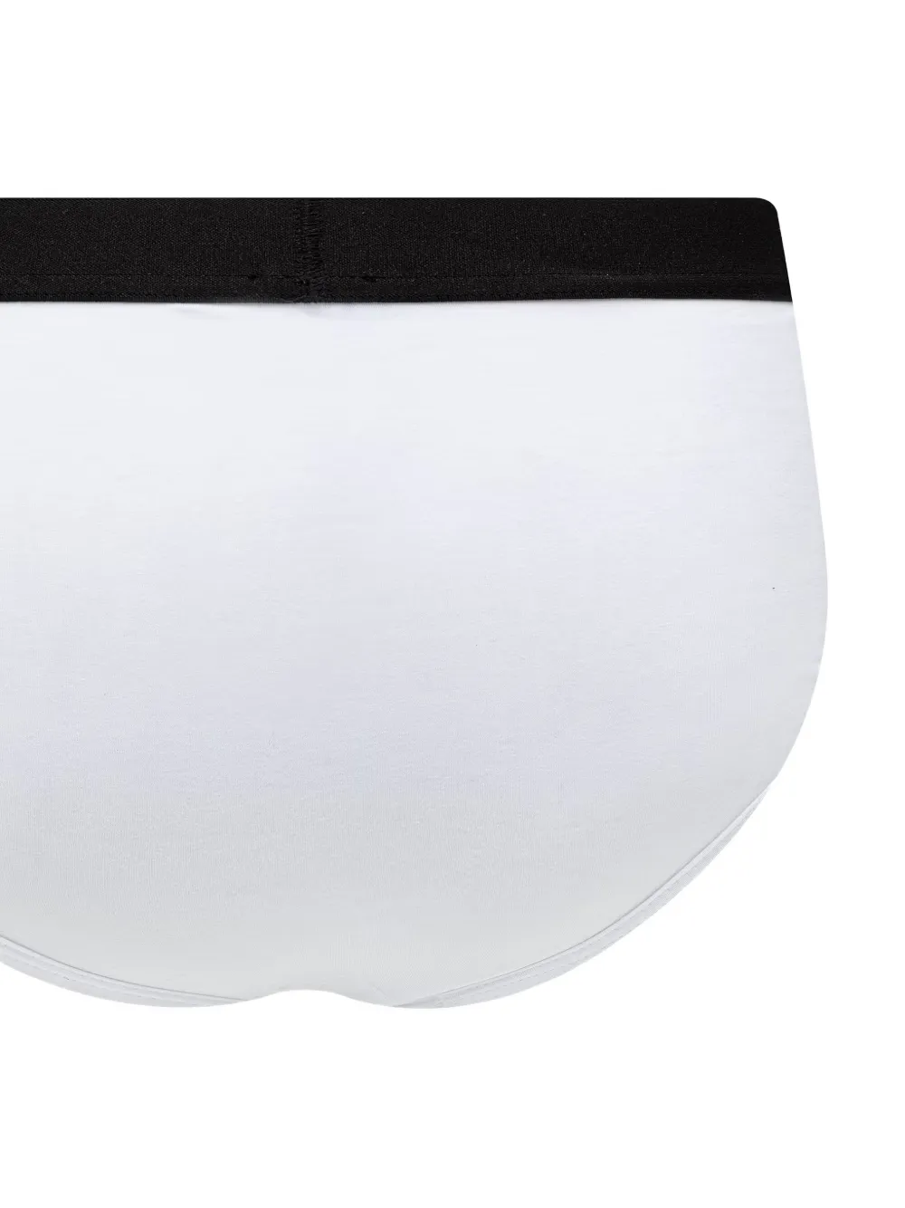MM6 Maison Margiela Slip met elastische tailleband en logoprint Wit