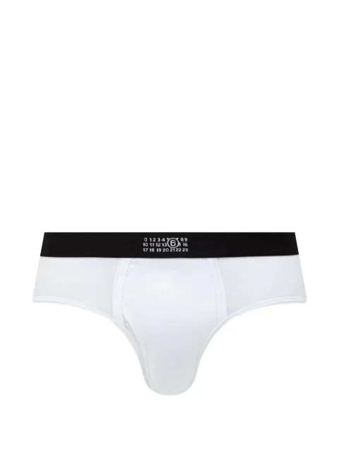 MM6 Maison Margiela logo-print elasticated-waistband briefs