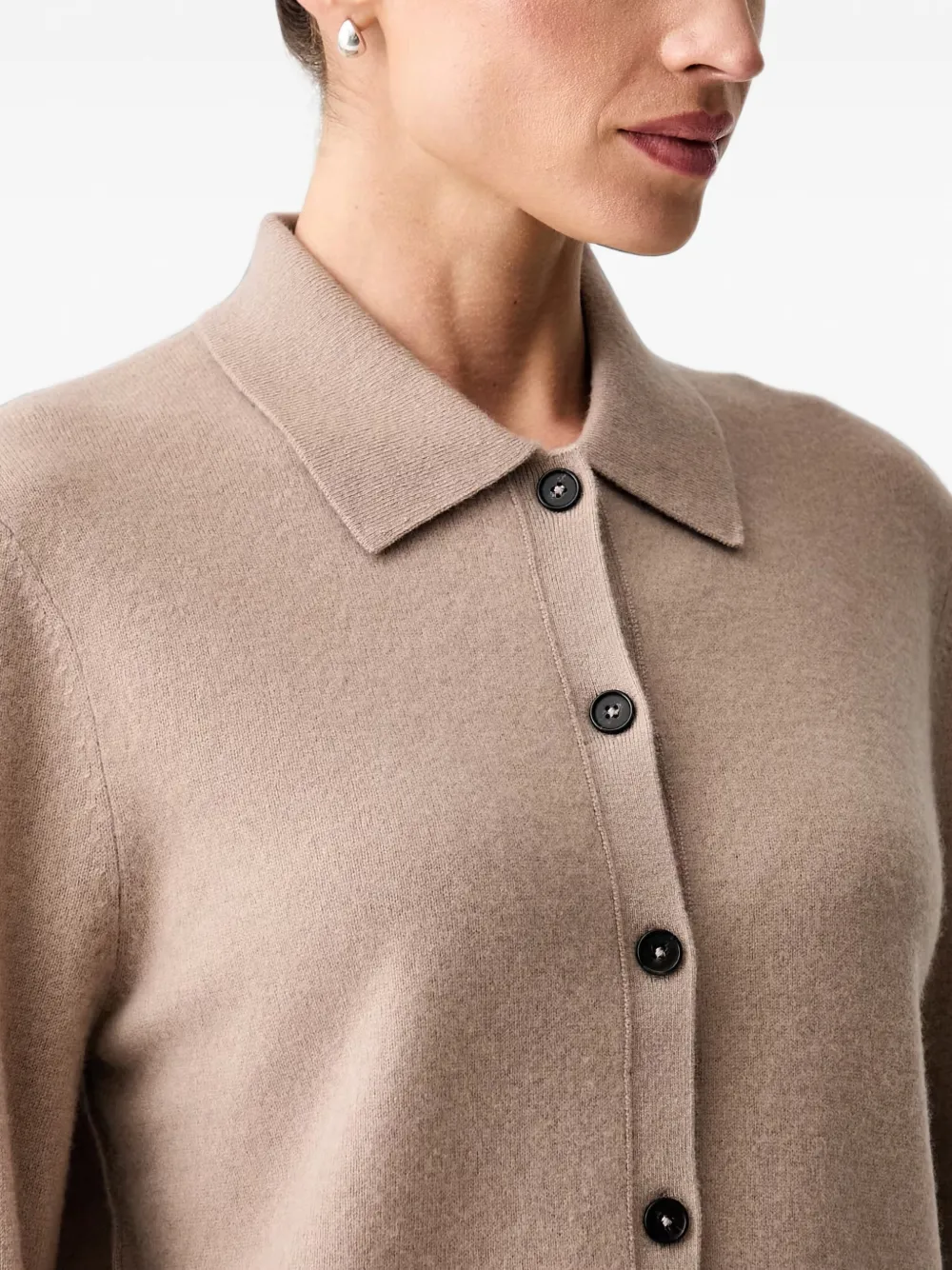 Marc O'Polo Button-up polo vest Beige
