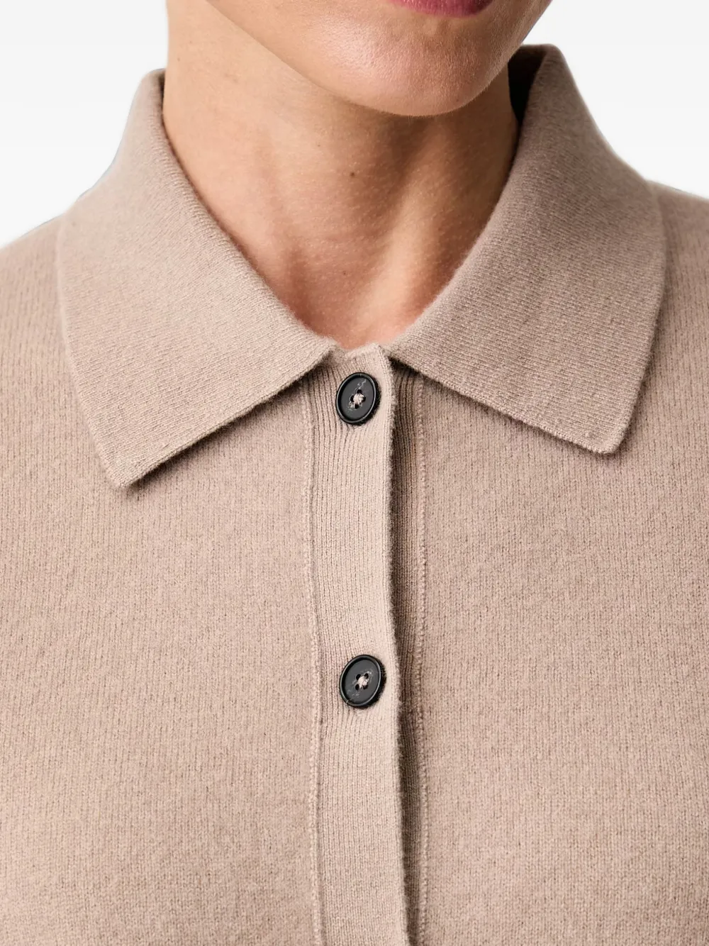 Marc O'Polo Button-up polo vest Beige
