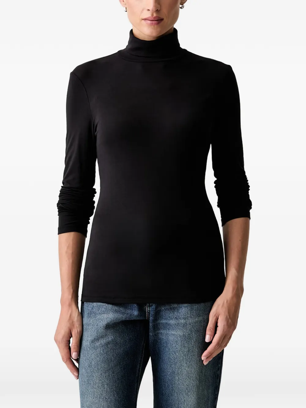 Marc O'Polo roll-neck long-sleeve top - Nero