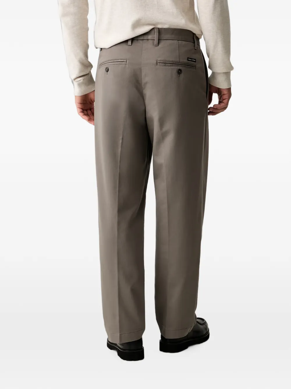 Marc O'Polo Bent broek met gekreukt effect Grijs