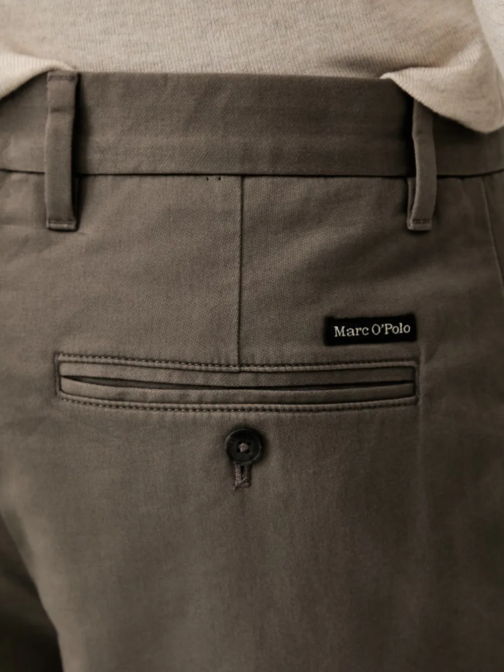 Marc O'Polo Bent broek met gekreukt effect Grijs