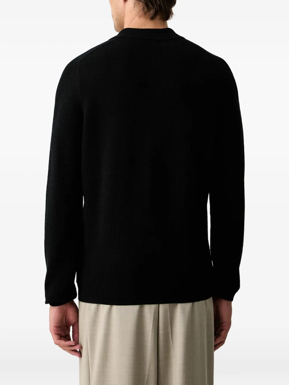 Marc O'Polo Button-up vest Zwart