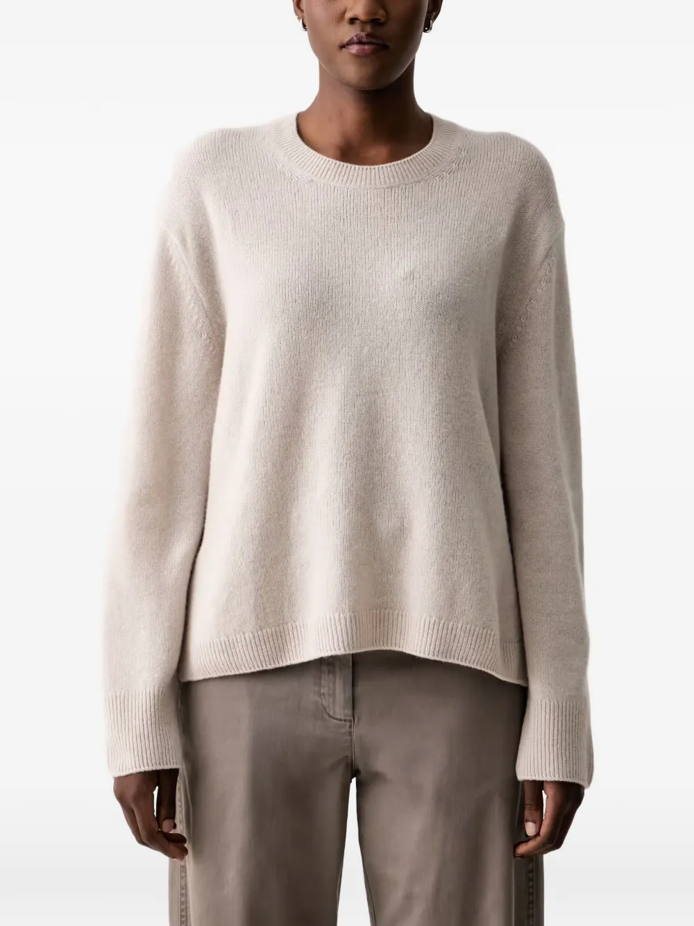 Marc O'Polo crew-neck ribbed-trim sweater - Toni neutri