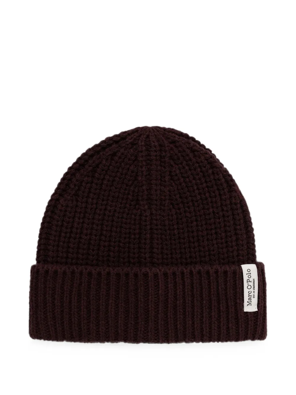 Marc O'polo Ribbed-knit Beanie Hat In 레드