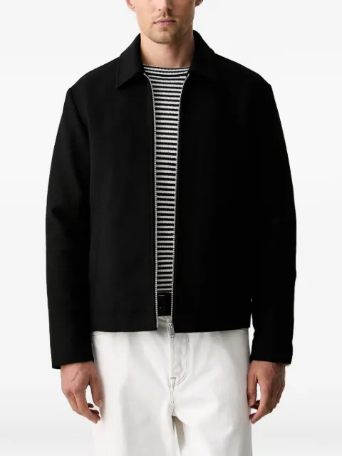 Marc O'Polo diagonal-weave zip-up jacket