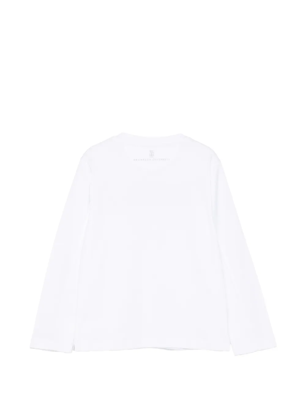 Brunello Cucinelli Kids T-shirt met borduurwerk Wit