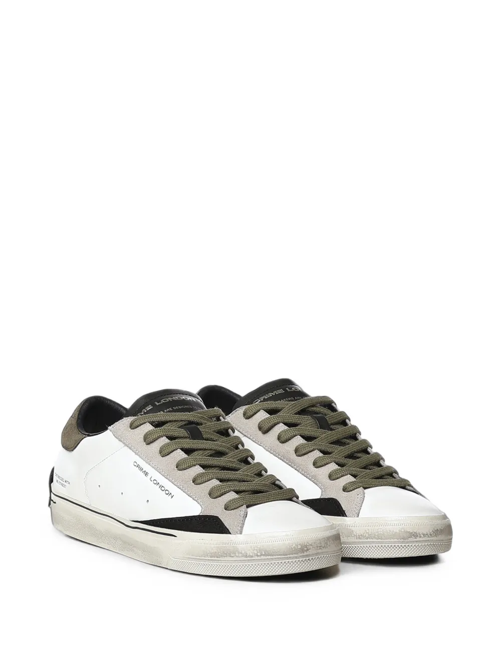 Crime London Distressed 2.0 panelled sneakers Wit
