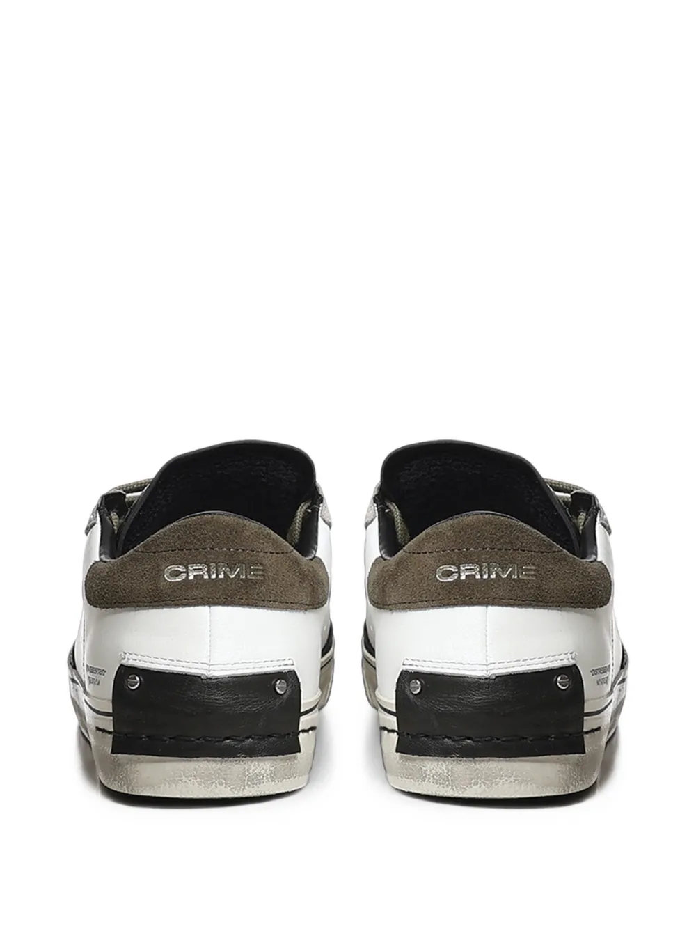 Crime London Distressed 2.0 panelled sneakers Wit