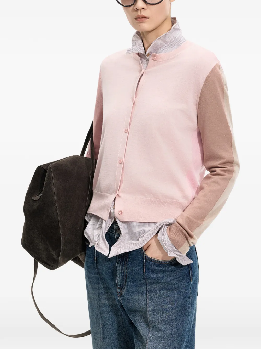JNBY Vest met colourblocking Roze