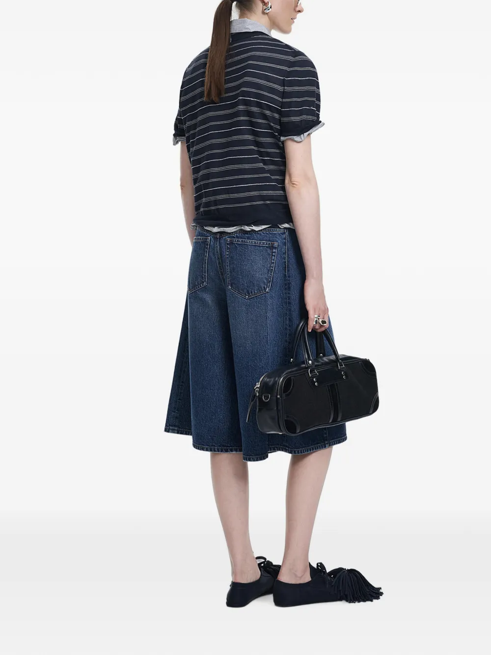 JNBY Gestreept cropped vest Blauw
