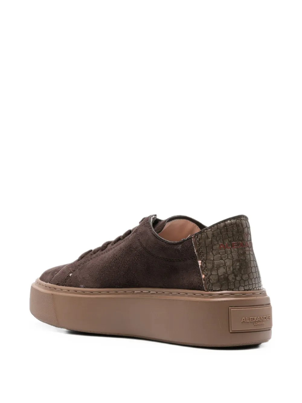 Alexander Smith croc-effect platform sneakers Bruin