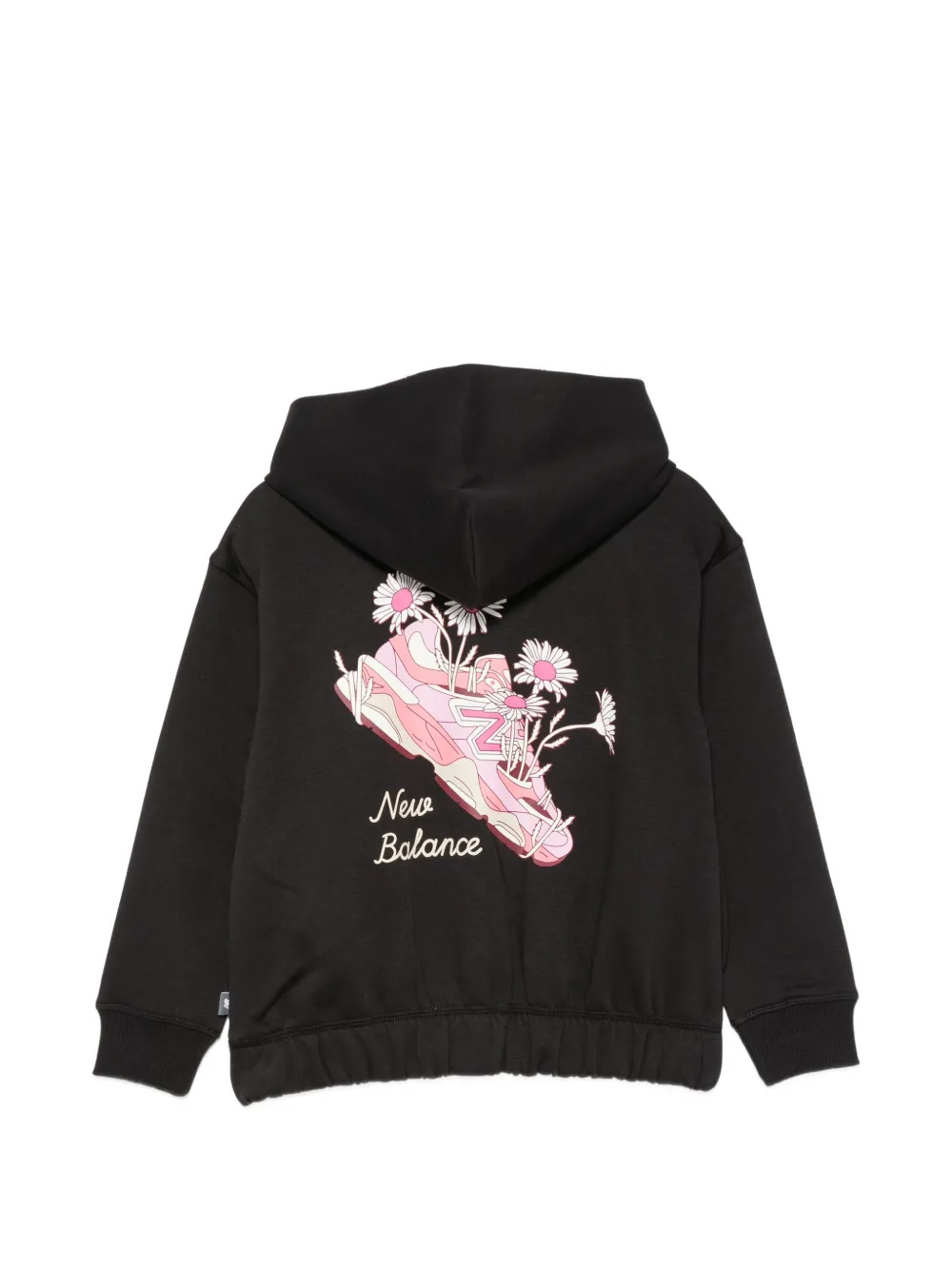 New Balance Kids Hoodie met logoprint Zwart
