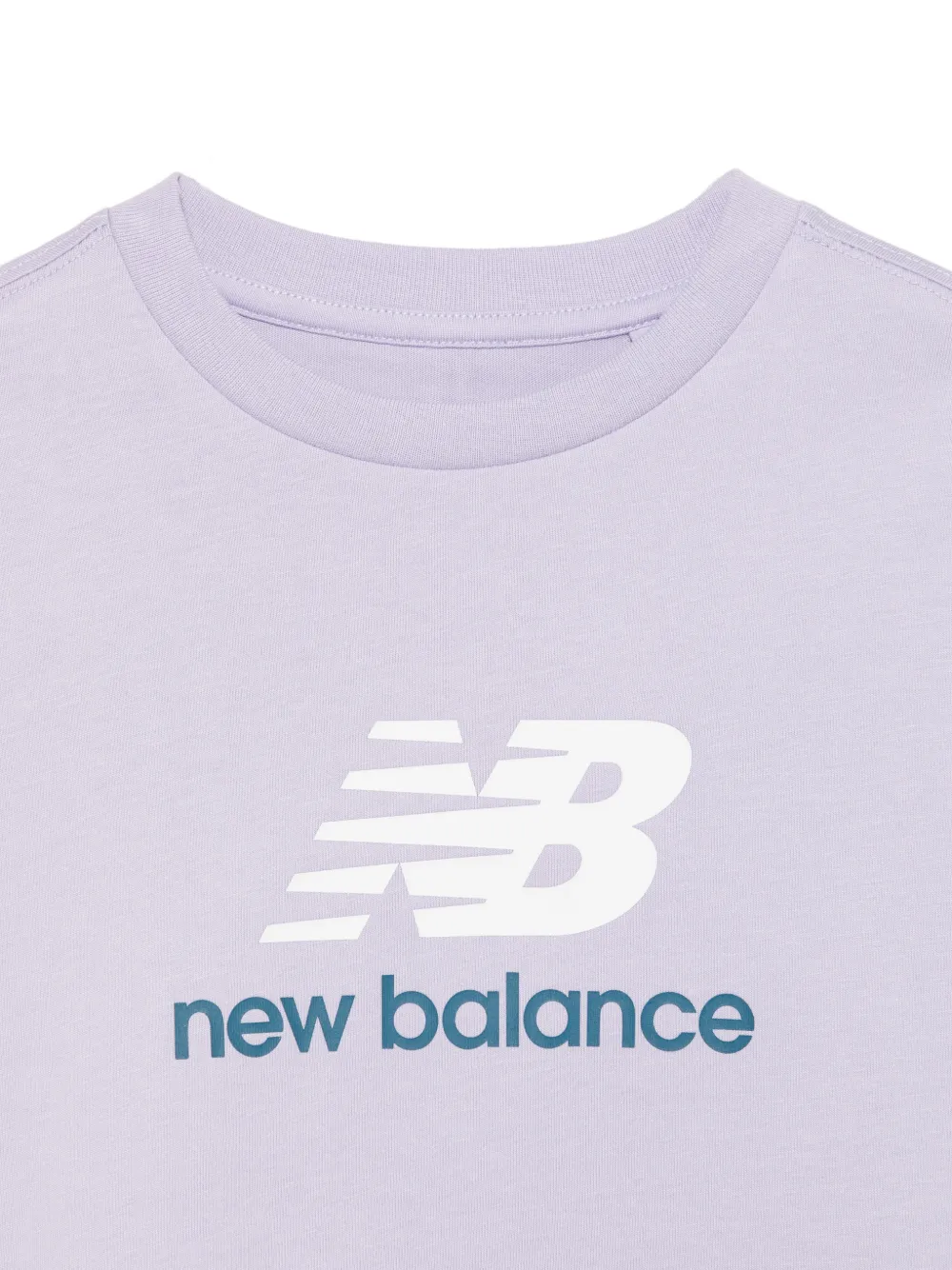 New Balance Kids T-shirt met logoprint Paars