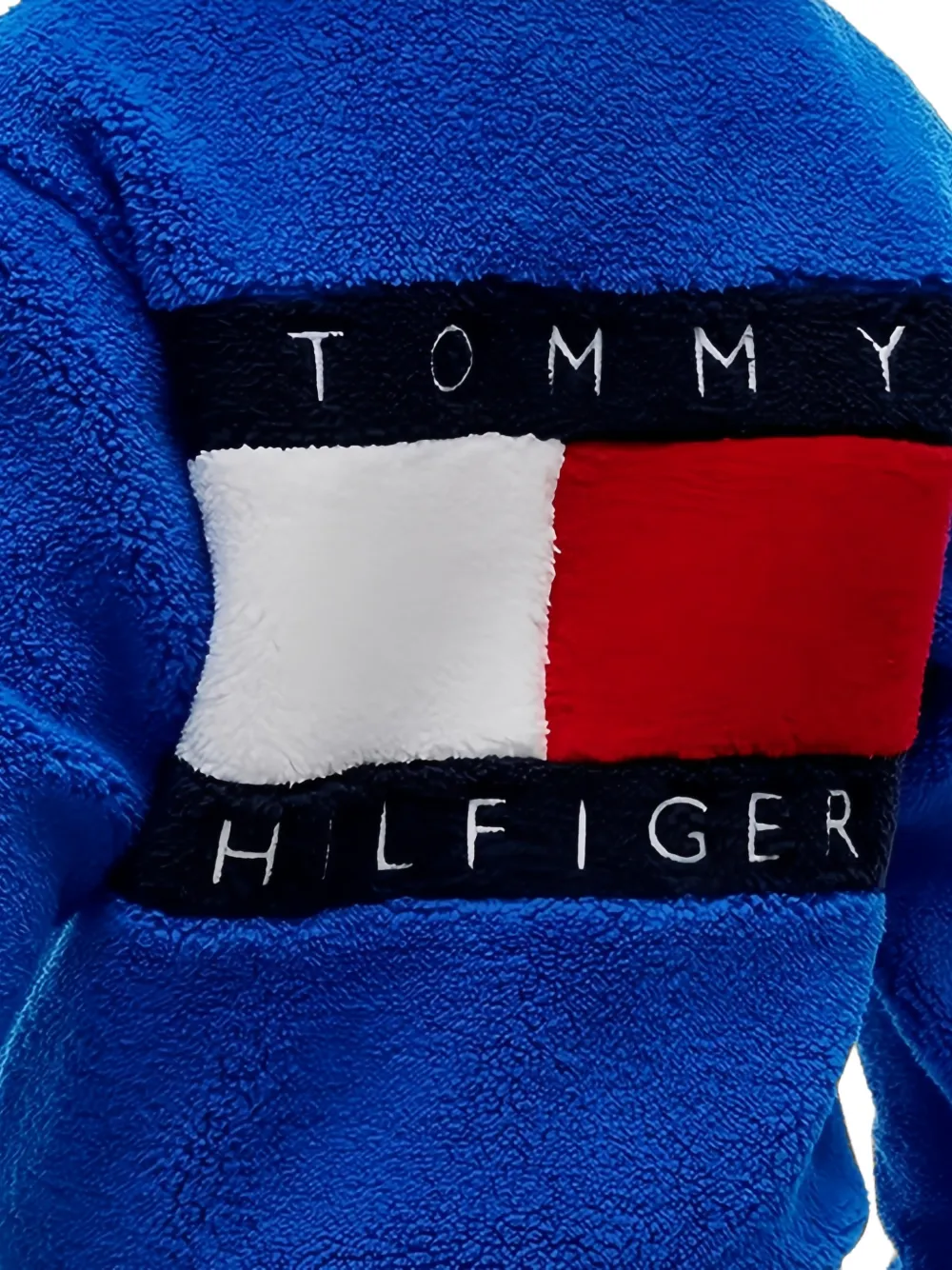 Tommy Hilfiger Junior Teddy jack met logopatch Blauw