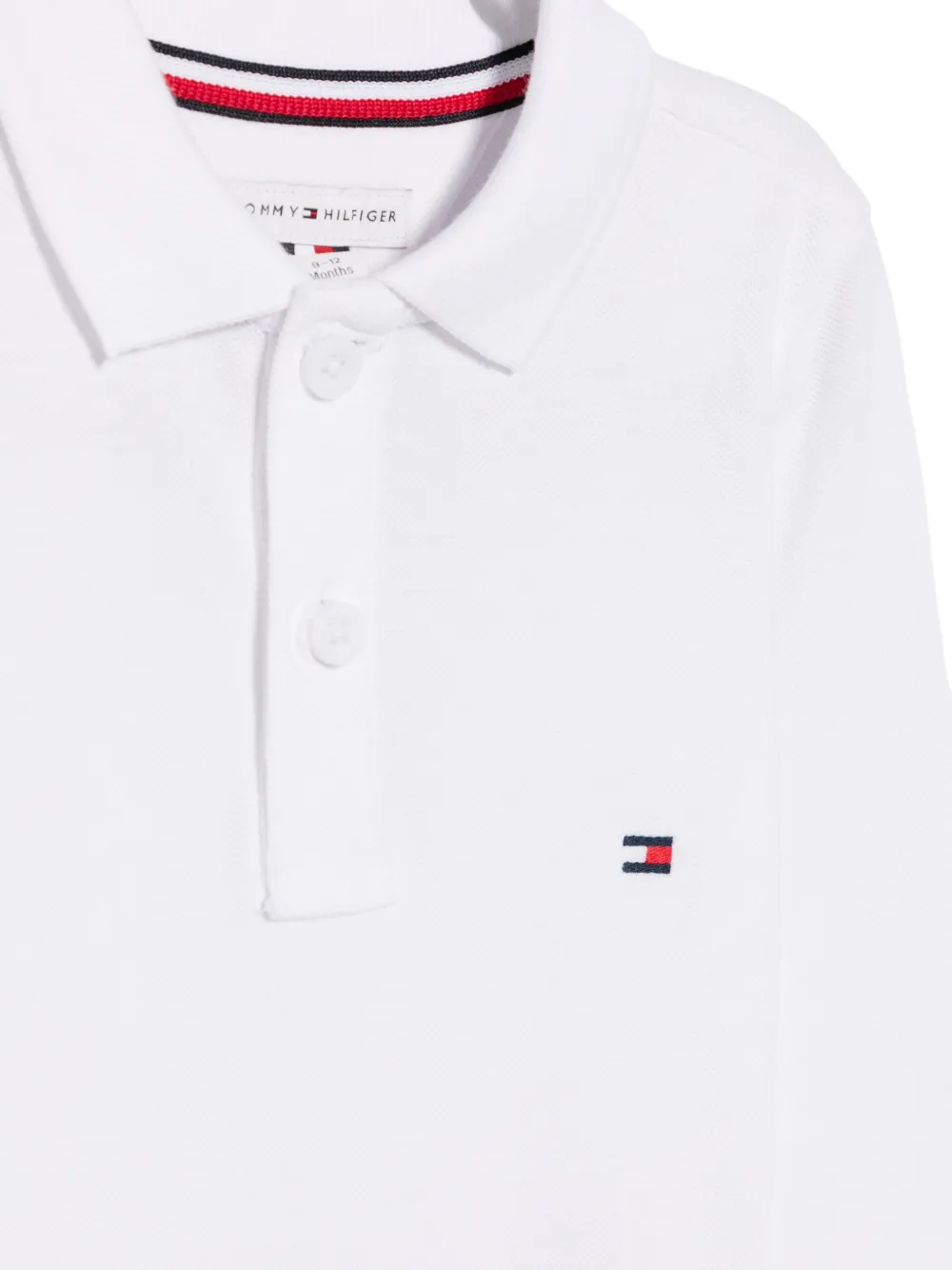 Tommy Hilfiger Junior Poloshirt met geborduurd logo Wit