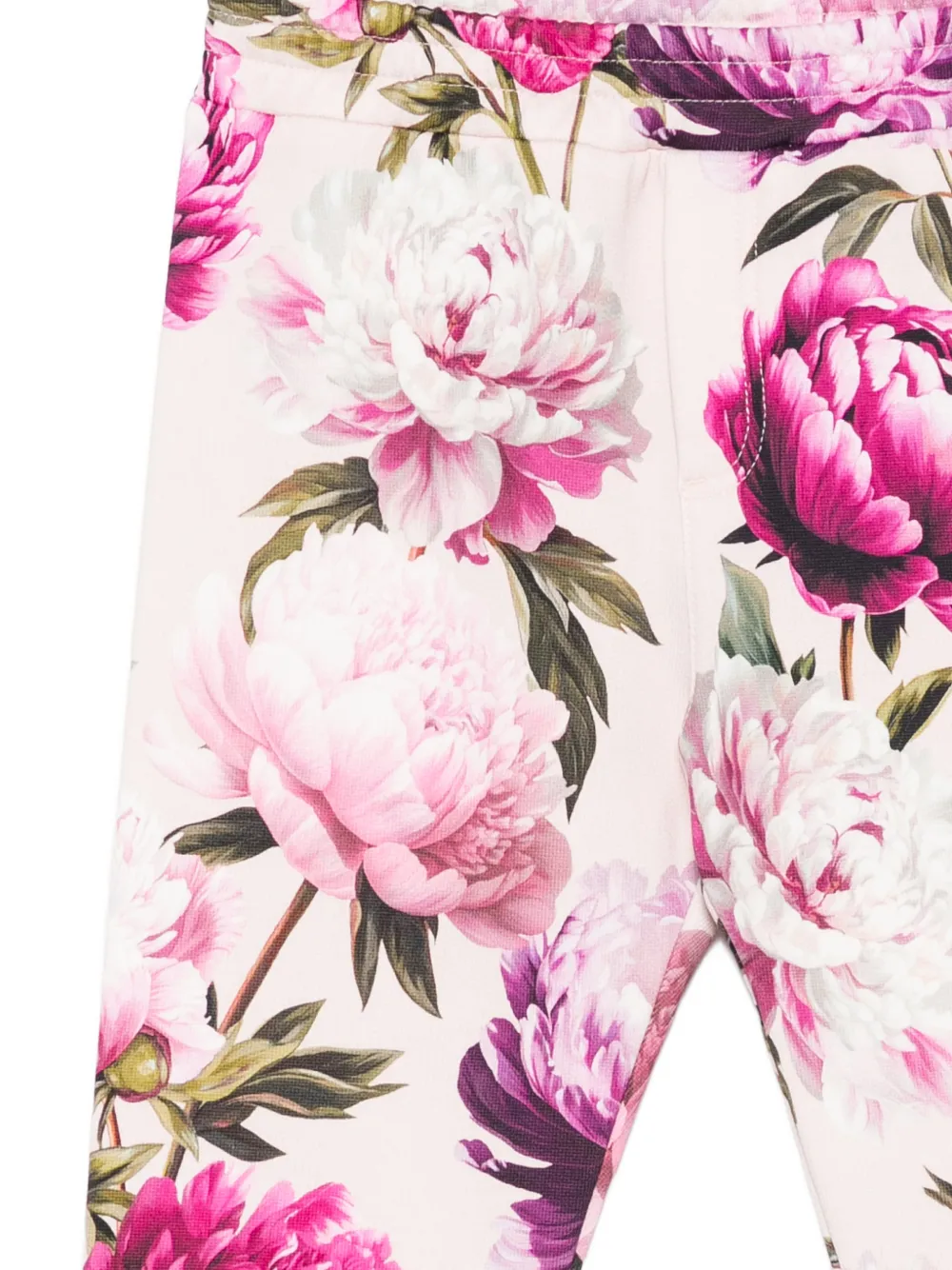 Dolce & Gabbana Kids Trainingsbroek met bloemenprint Roze
