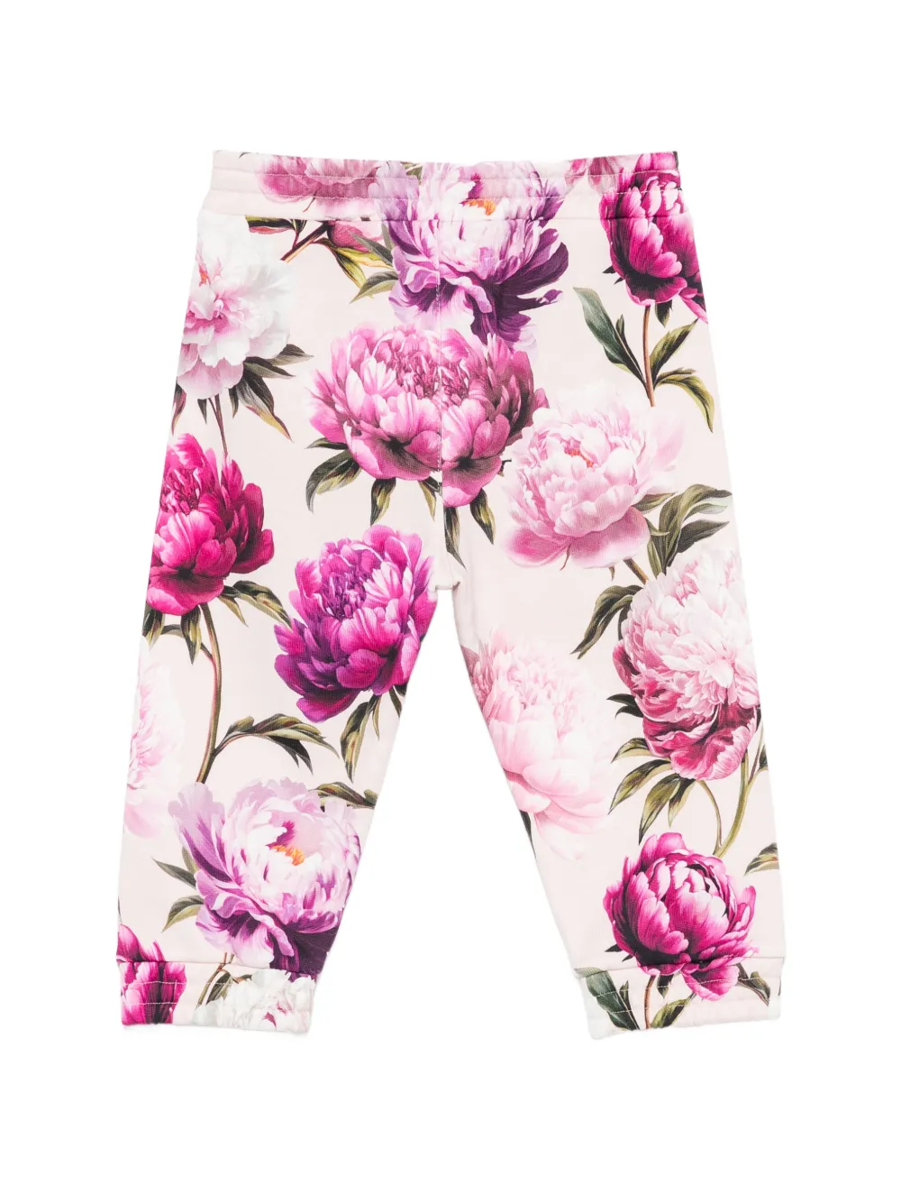 Dolce & Gabbana Kids Trainingsbroek met bloemenprint Roze