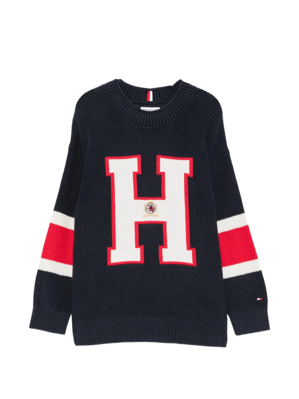 Tommy Hilfiger Junior Maglione con logo - Blu