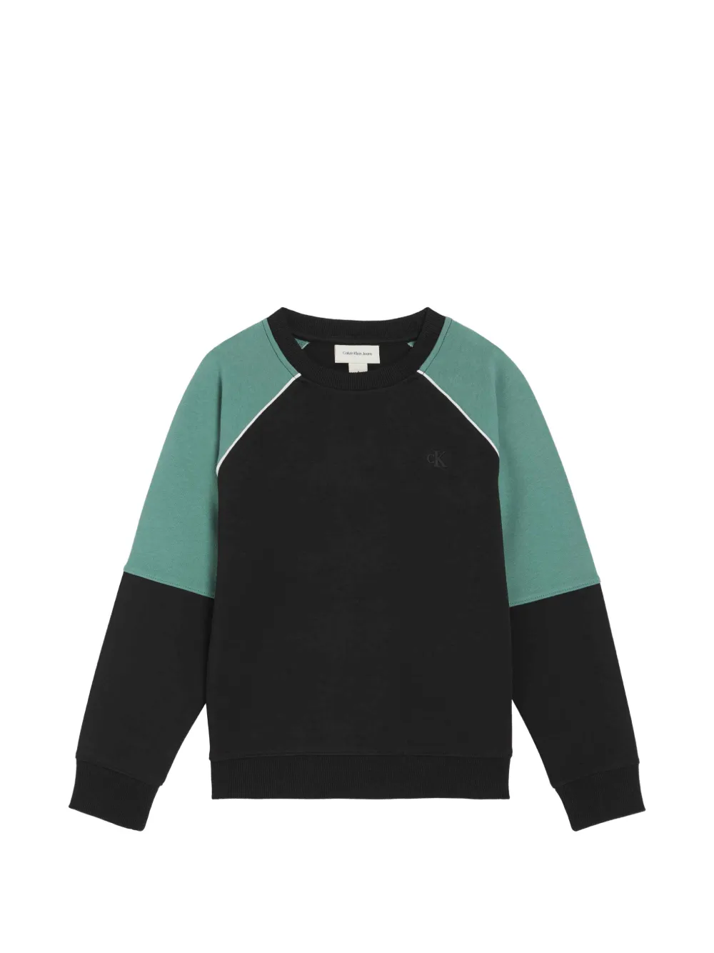 Calvin Klein Kids Sweatshirt in Colour-Block-Optik - Schwarz