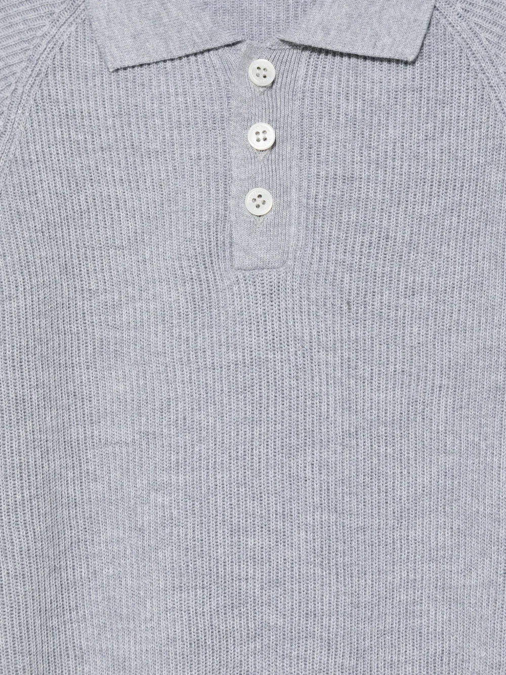 Brunello Cucinelli Kids Katoenen poloshirt Grijs