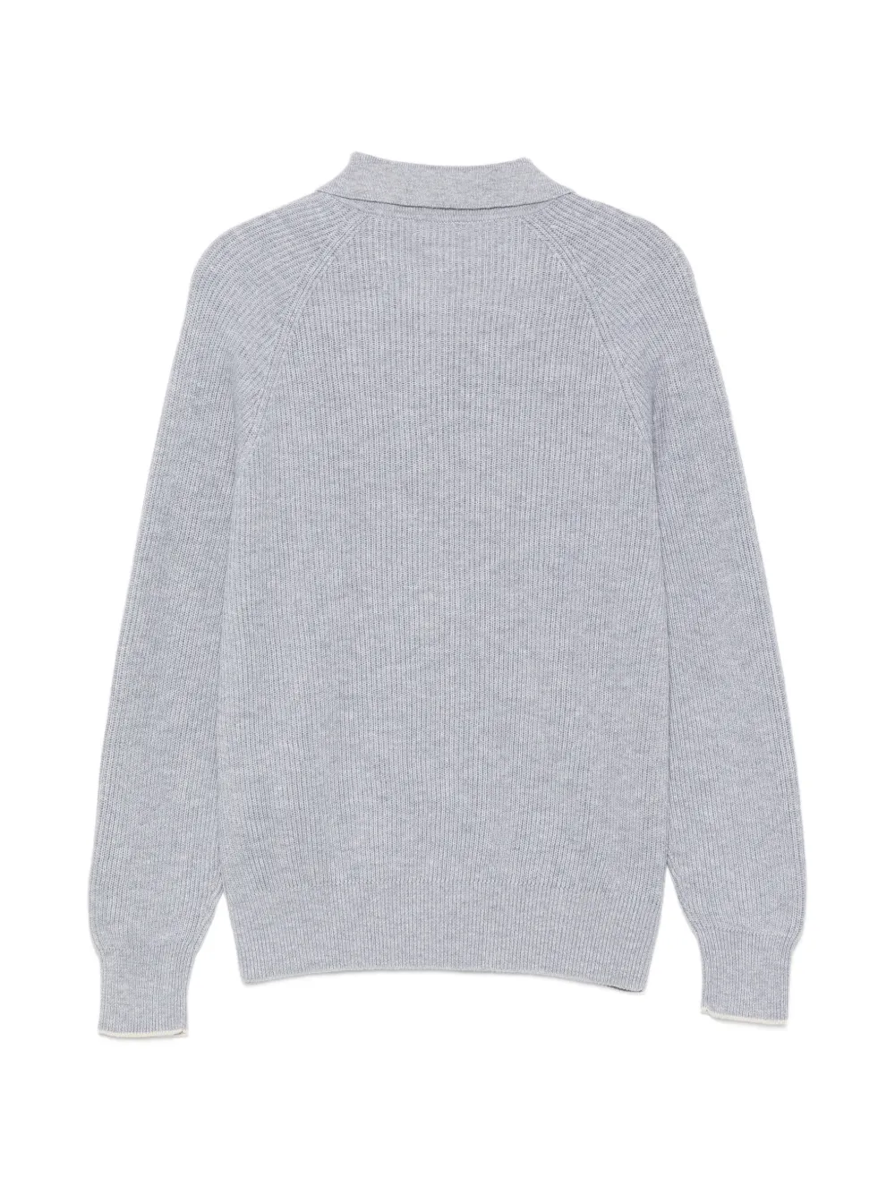 Brunello Cucinelli Kids Katoenen poloshirt Grijs