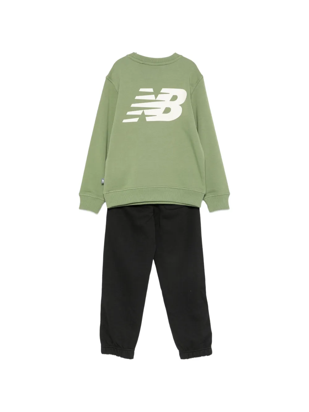 New Balance Kids Trainingspak met logoprint Groen