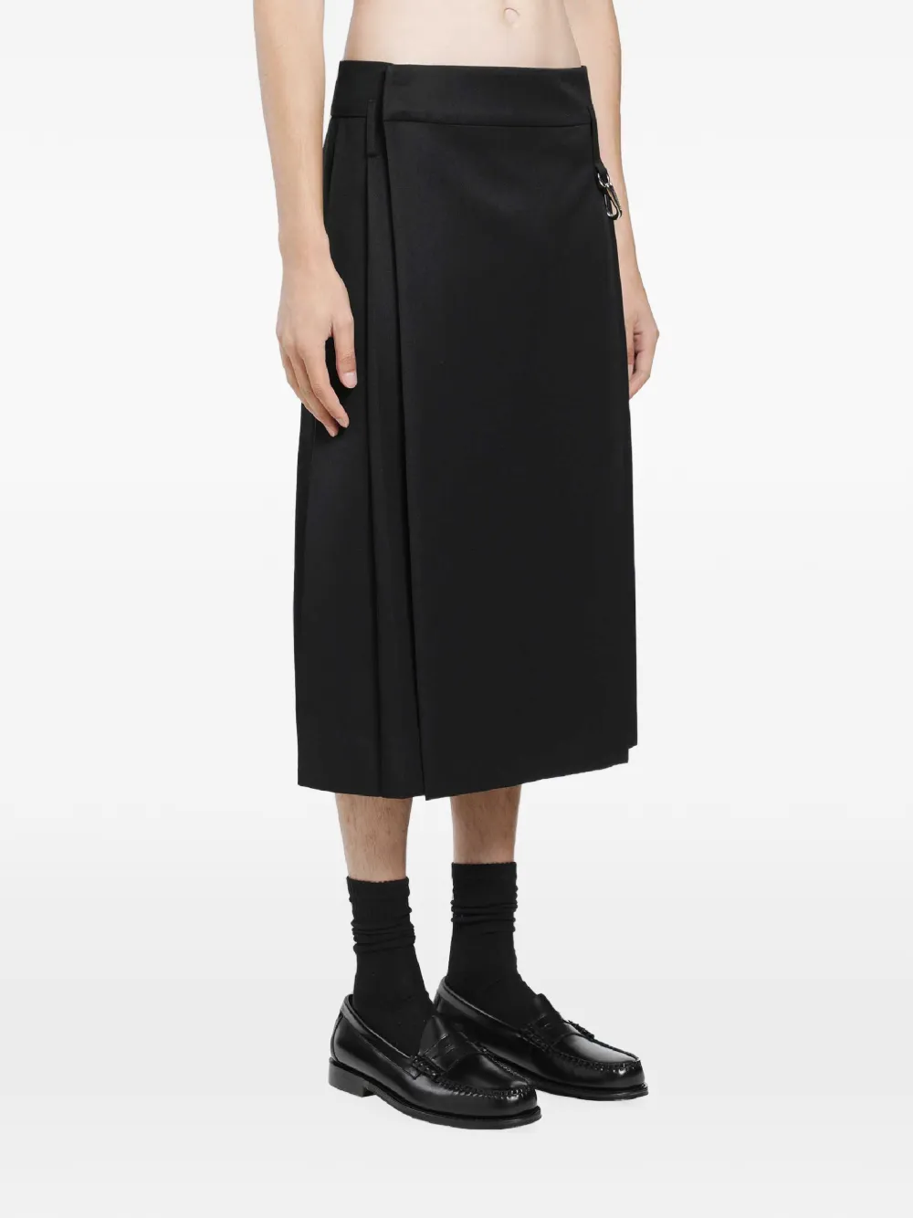 Simone Rocha Getailleerde midi-rok Zwart