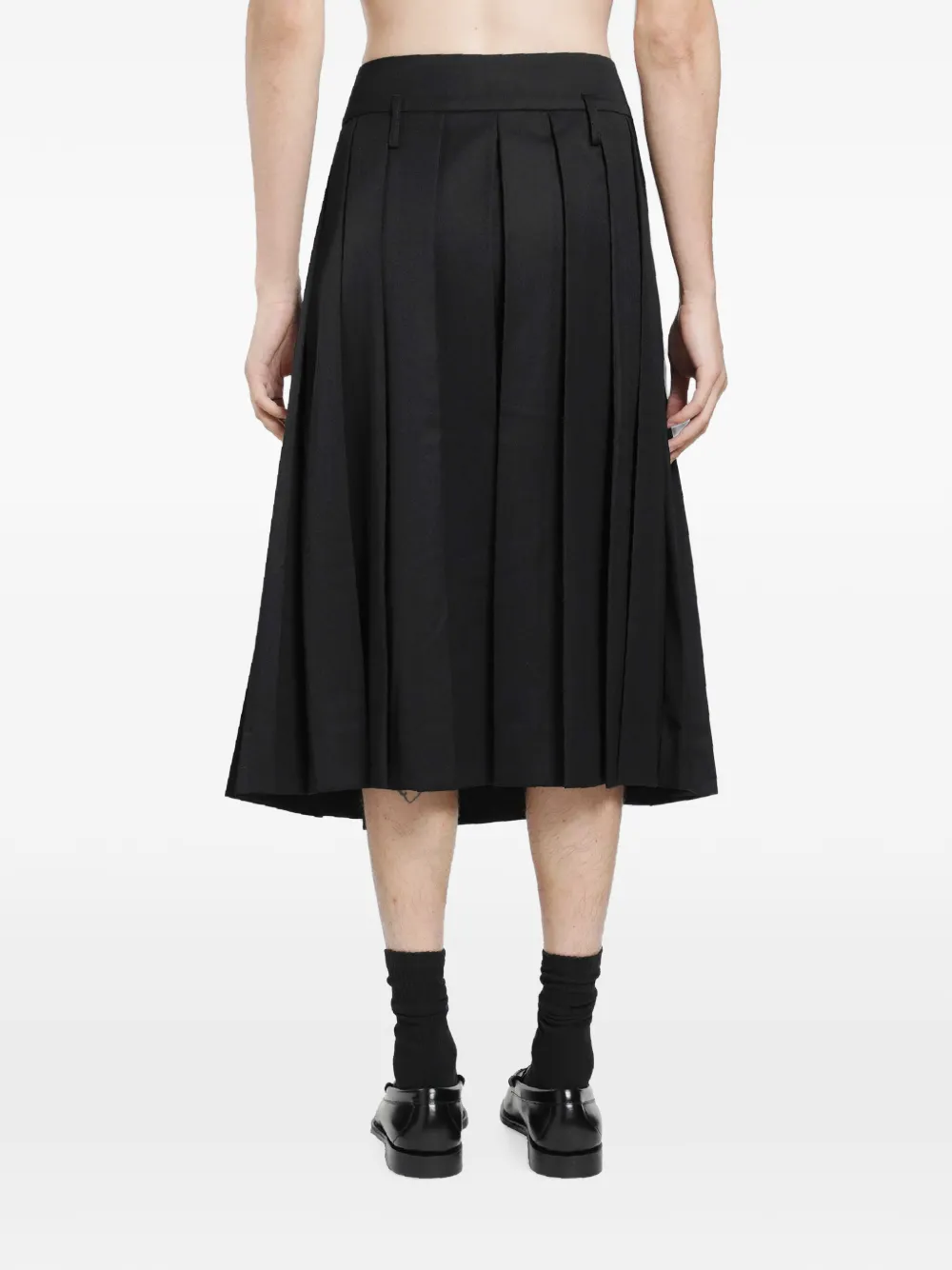 Simone Rocha Getailleerde midi-rok Zwart