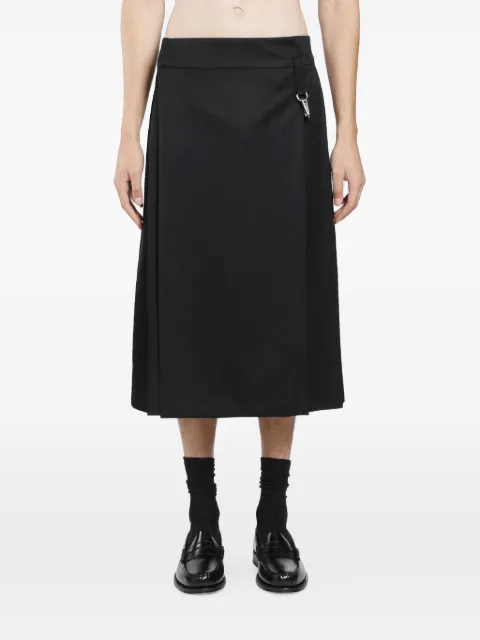 Simone Rocha tailored clip kilt midi skirt