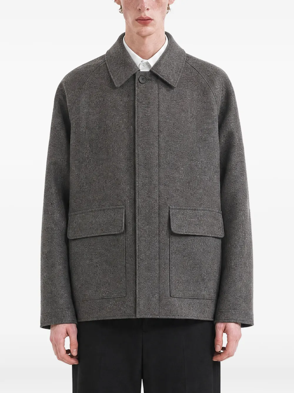 Harris Wharf London Jacke aus gepresster Wolle - Grau