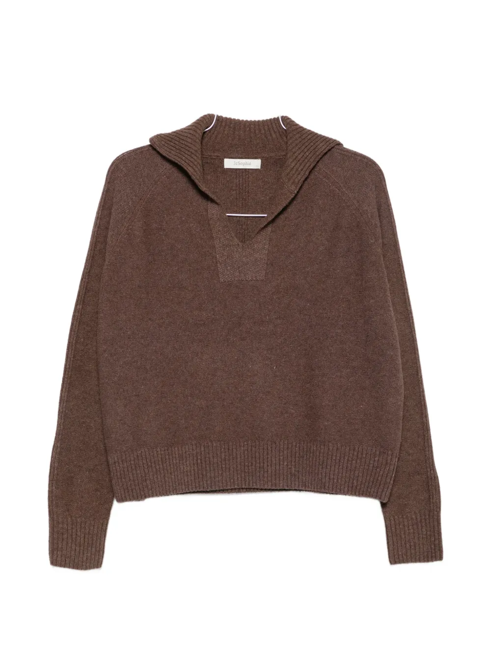 JcSophie Pilar sailor-collar raglan-sleeve sweater - Marrone